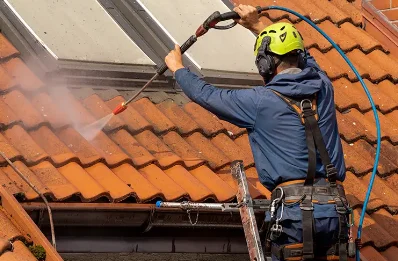Démoussage et hydrofuge de toiture à Uglas